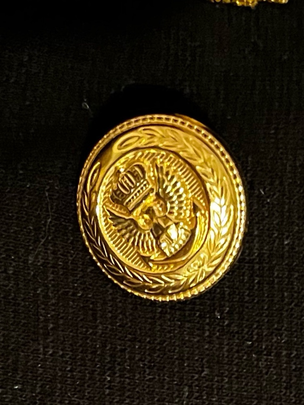 CHAR ~ BLACK DOUBLE BREASTED GOLD TRIM BLAZER ~ 12 - Picture 8 of 12